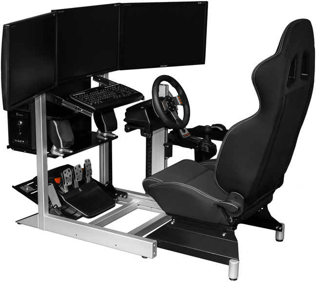 SimSeat Vision Triple silber